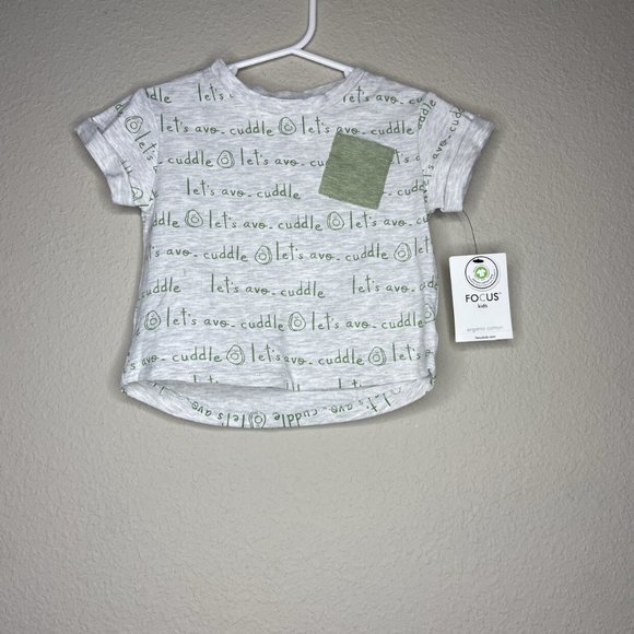 Focus Other - NWT FOCUS Avocado Let’s Avocuddle Tee Shirt Pocket 24 Months